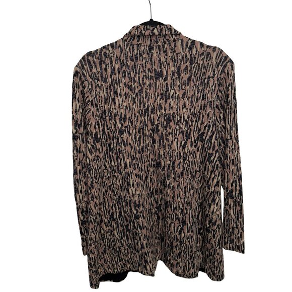 NIC+ZOE Women's Bark Mix Neutral Multi Open Blazer Sz 1X - Picture 8 of 15